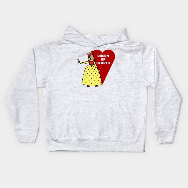 Queen of Hearts Kids Hoodie by LochNestFarm